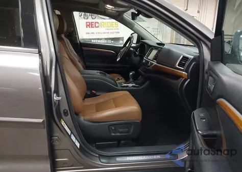 2017 Toyota Highlander Limited Platinum from USA, damaged, VIN 5TDDZRFH8HS476840